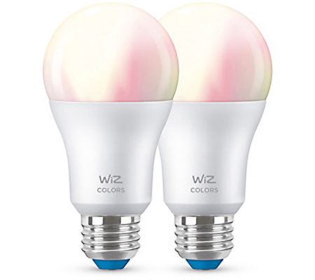 WiZ A19 Full Color WiFi/Bluetooth Bulb 2-Pack