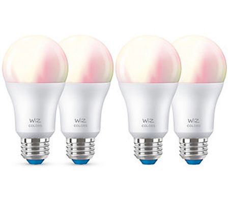 WiZ A19 Full Color WiFi/Bluetooth Bulb 4-Pack