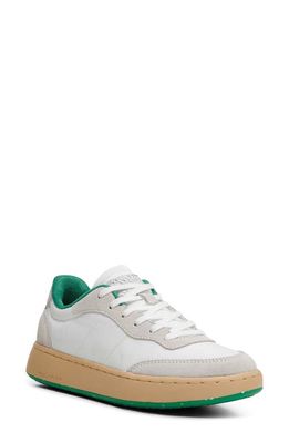 WODEN May Mixed Media Sneaker in 879 White/Basil
