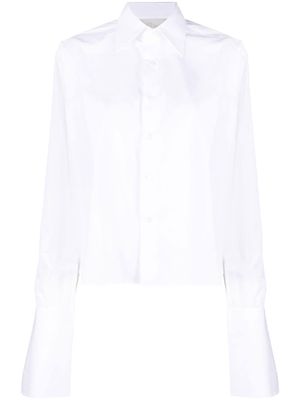 WOERA double-cuffs cotton shirt - White