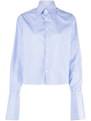 WOERA striped cotton shirt - Blue