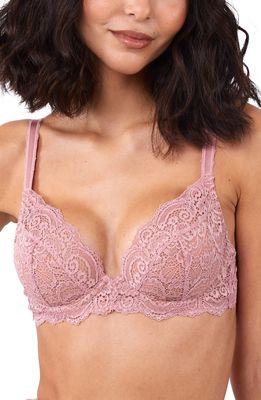 Wolf & Whistle Ariana Lace Underwire Bra in Ash Rose