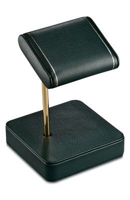 WOLF British Racing Single Watch Stand in Green /Gold