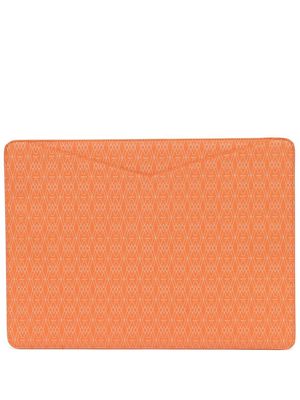 WOLF graphic-print laptop case - Orange