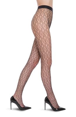 Wolford Art Deco Net Tights in Black