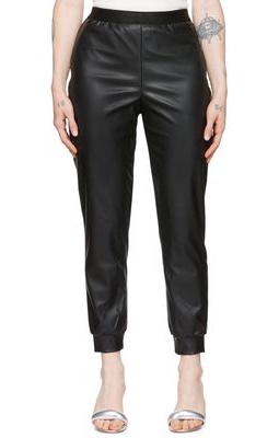 Wolford Black Faux-Leather Trousers