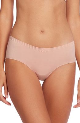 Wolford Cotton Contour 3W Hipster Briefs in Rose Tan