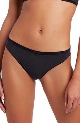Wolford Cotton Contour 3W Thong in Black