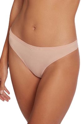 Wolford Cotton Contour 3W Thong in Rose Tan