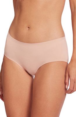 Wolford Cotton Contour Seamless Hipster Briefs in Rose Tan