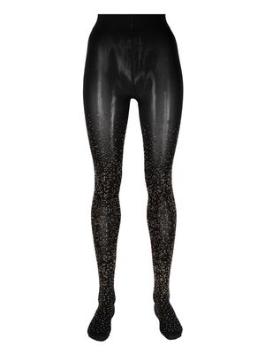 Wolford crystal-embellished Matrix tights - Black