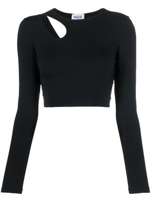 Wolford cut-out crop top - Black