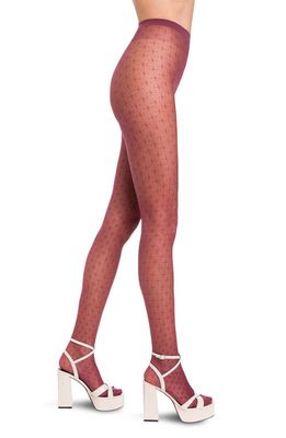 Wolford Diamond Net Tights in Port Royale