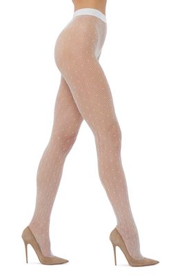 Wolford Dot Net Tights in White