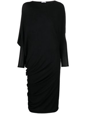 Wolford draped crepe midi dress - Black