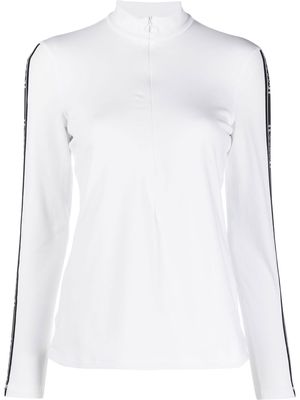 Wolford logo-tape thermal long sleeve top - White