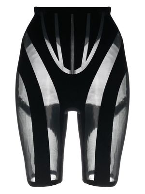 Wolford mesh-panelled shaping shorts - Black