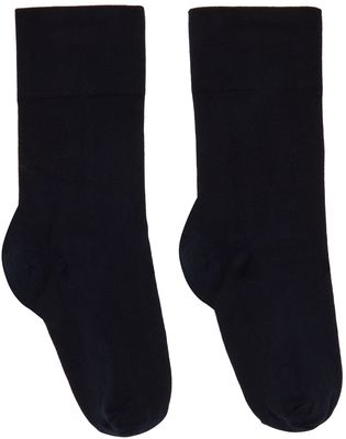 Wolford Navy Cotton Socks