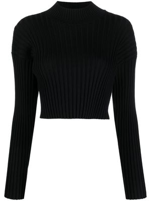 Wolford rib-knit cropped jumper - Black