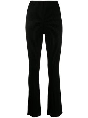 Wolford ribbed-knit merino wool trousers - Black