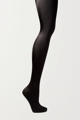 Wolford - Satin De Luxe Tights With 100 Denier - Black