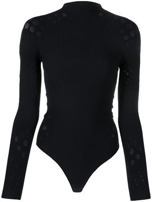 Wolford semi-sheer high-neck bodysuit - Black