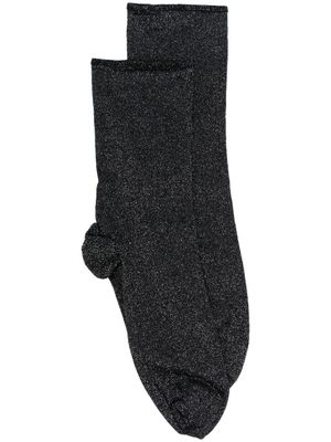 Wolford Stardust metallic socks - Black