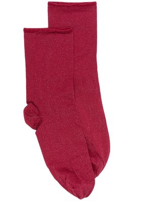 Wolford Stardust metallic socks - Pink