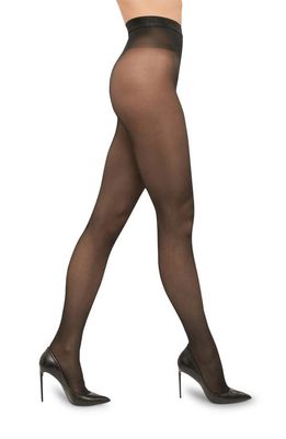 Wolford Synergy 40 Shimmer Tights in Black