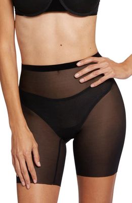 Wolford Tulle Control Shaper Shorts in Black