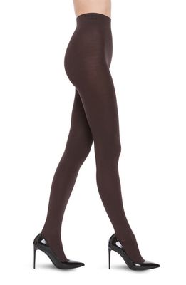 Wolford Velvet Deluxe Opaque Tights in Soft Cacao