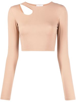 Wolford Warm Up cut-out top - Neutrals