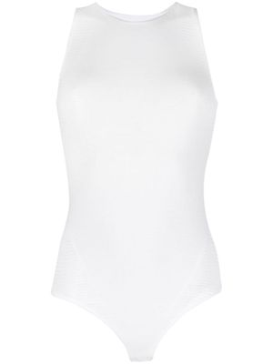 Wolford warp-knit sleeveless bodysuit - White