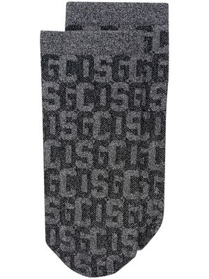 Wolford x GCDS monogram-pattern socks - Black