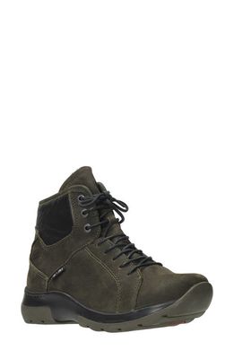 Wolky Ambient Lace-Up Boot in Cactus
