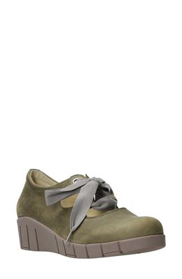 Wolky Boston Wedge Pump in Olive