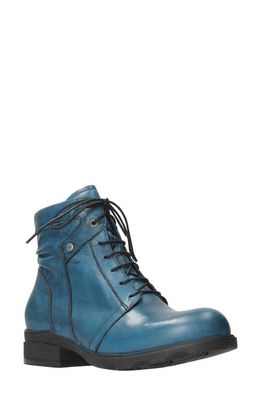 Wolky Center Water Resistant Biker Boot in Petrol