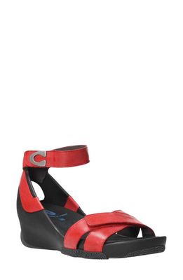 Wolky Era Wedge Sandal in Red