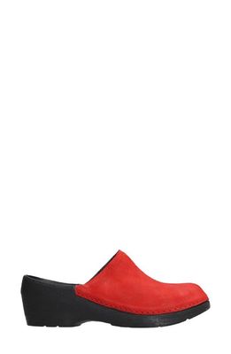 Wolky Pro Clog in Red Antique Nubuck