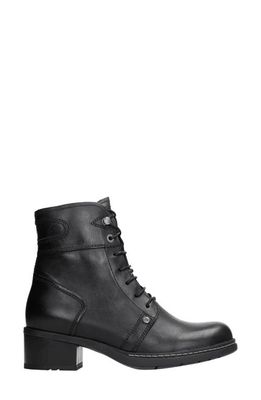 Wolky Red Deer Water Resistant Bootie in Black Softy Wax Leather