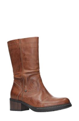 Wolky Red Deer Water Resistant Bootie in Cognac Softy Wax Leather