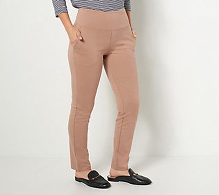 Women with Control Regular Luxe Ponte Slim Leg Pants