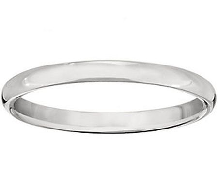 Women's 14K White Gold 2.5mm Half Round Wedding Band