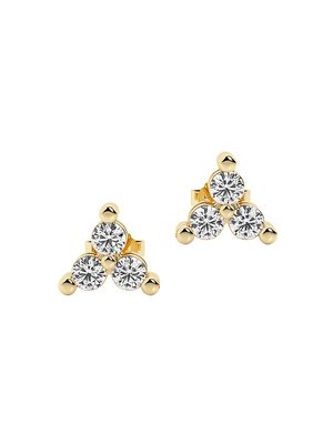 Women's 14K Yellow Gold & 0.78 TCW Lab-Grown Diamond Stud Earrings - Yellow Gold