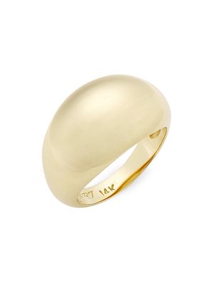 Women's 14K Yellow Gold Domed Ring - Gold - Size 7