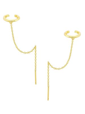 Women's 18K Gold-Plate Linear Chain Ear Cuffs - Gold - Gold