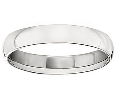 Women's 18K White Gold 4mm Comfort Fit Wedding and