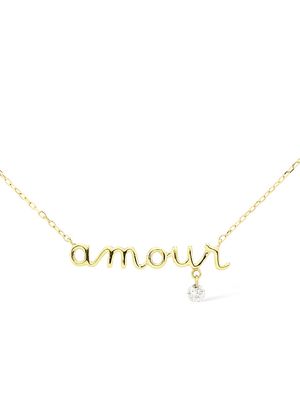 Women's 18K Yellow Gold & Diamond 'Amour' Pendant Necklace - Yellow Gold