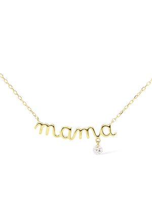 Women's 18K Yellow Gold & Diamond 'Mama' Pendant Necklace - Yellow Gold