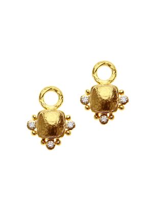 Women's 19K Yellow Gold & 0.18 TCW Diamond Earring Charms - Yellow Gold